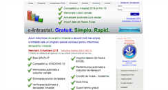 Desktop Screenshot of e-intrastat.ro